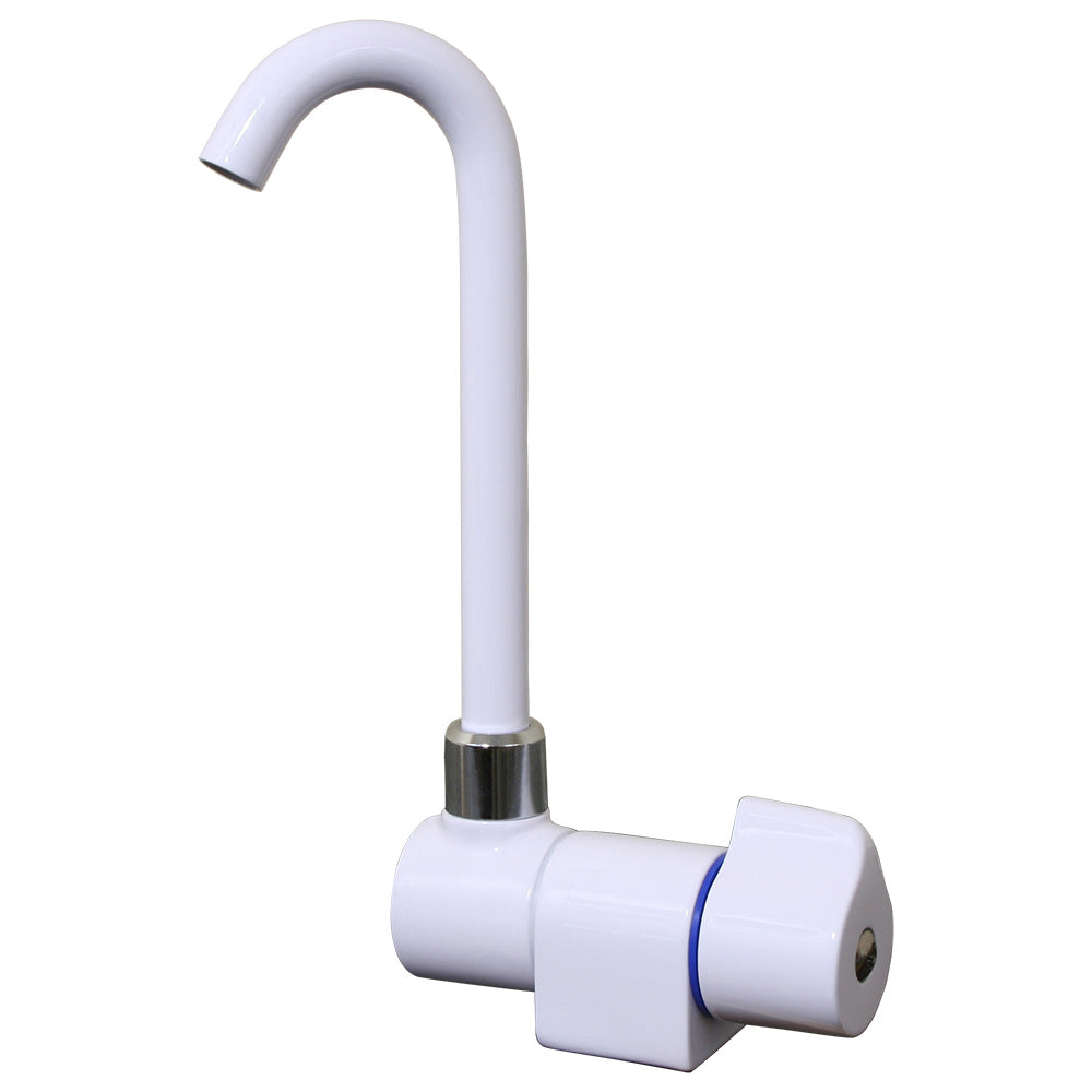 Scandvik Tall Tap w/Folding Spout - White Powder Coat Finish [10182P]