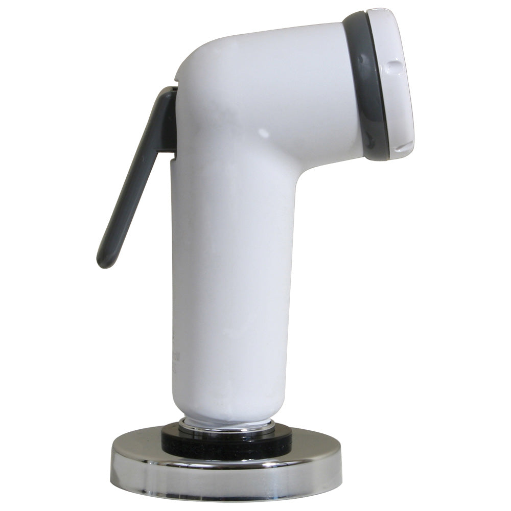 Scandvik Straight Handle Pull Out Sprayer - White w/6 Hose [10196P]