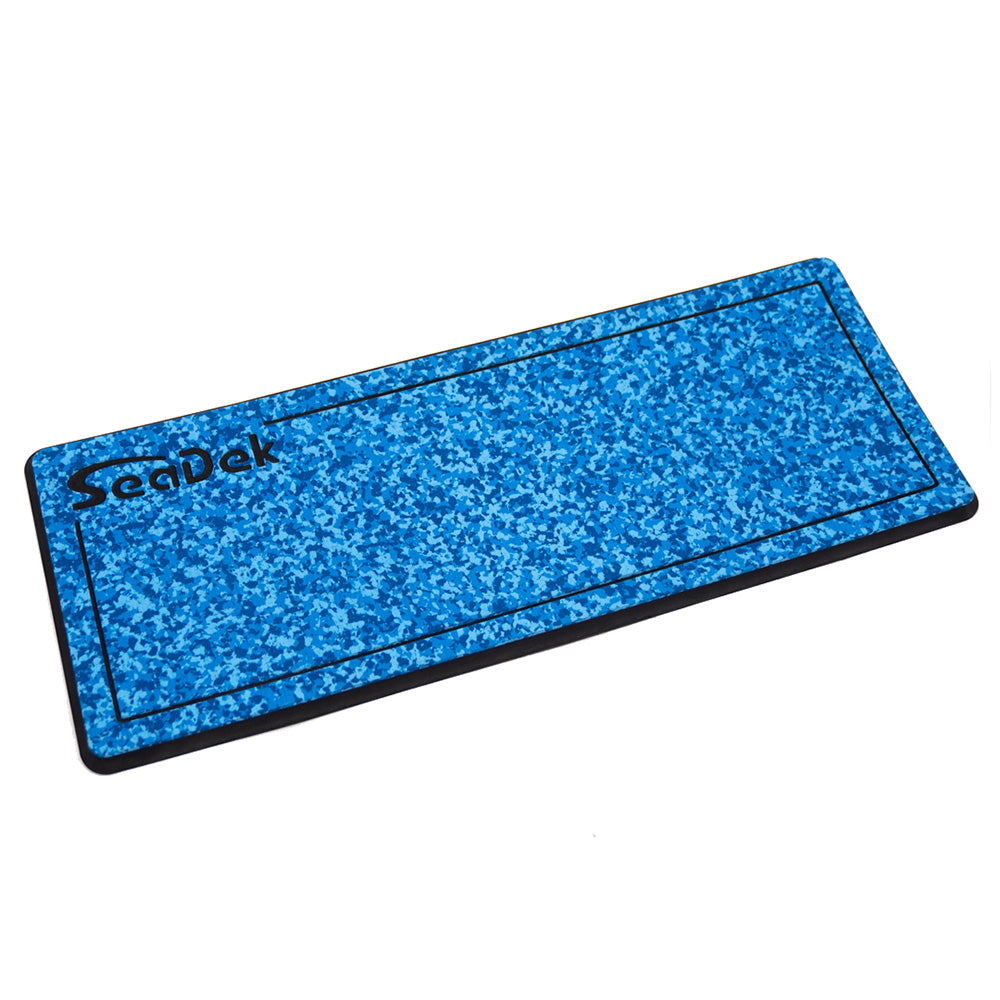 SeaDek 14 x 36" 20mm Dual Density Small Helm Pad w/SeaDek Logo - Brushed Texture - Aqua Camo/Black (355.6mm x 914.4mm x 20mm) [37925-81119]