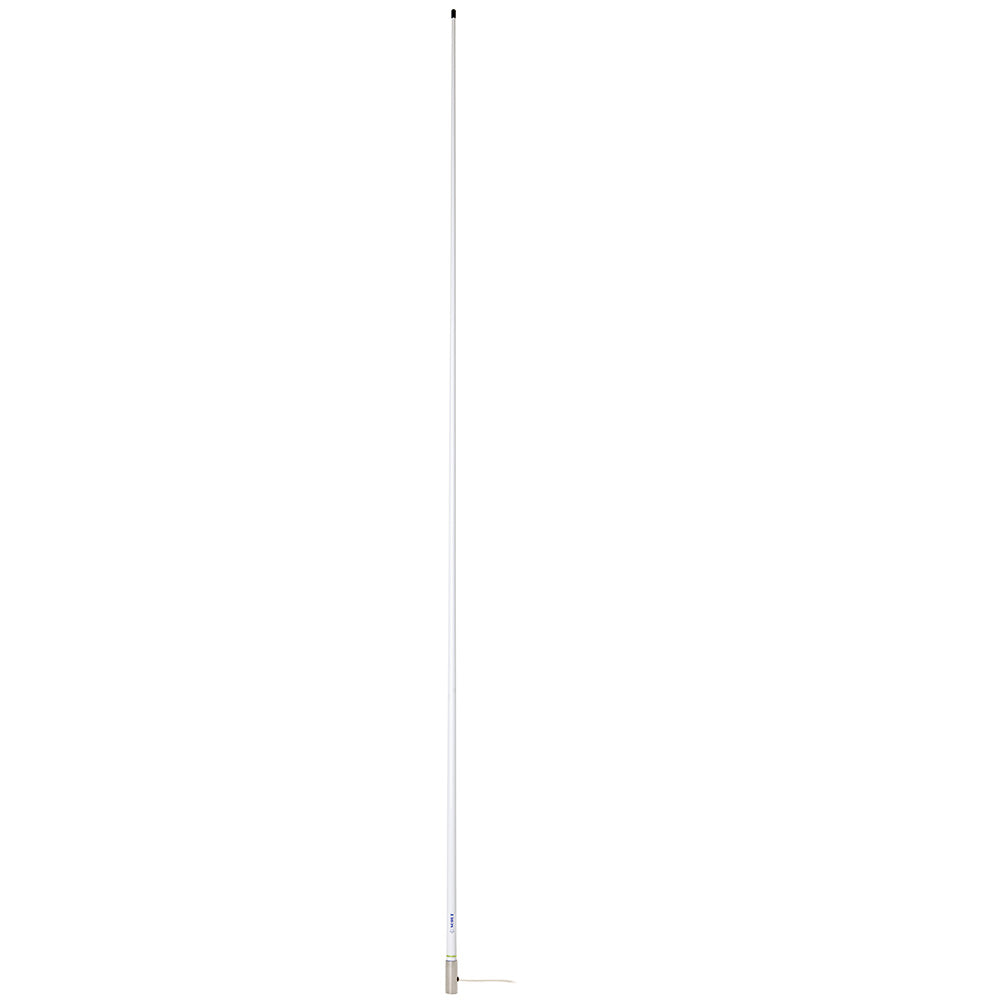 Scout 8' White VHF Antenna 6dB Heavy Stainless Steel Ferrule w/6M RG-8x Includes PL-259 Heavy Duty Offshore Antenna KS-43 [PF AN NVHF00020T]