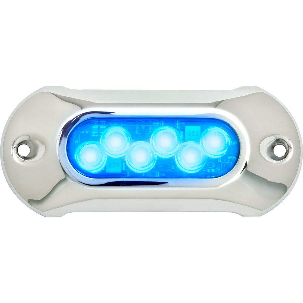 Attwood Light Armor Underwater LED Light - 6 LEDs - Blue [65UW06B-7]