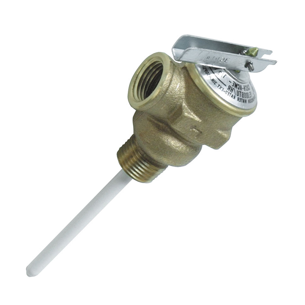 Camco Temperature & Pressure Relief Valve - 1/2" Valve w/4" Probe [10423]