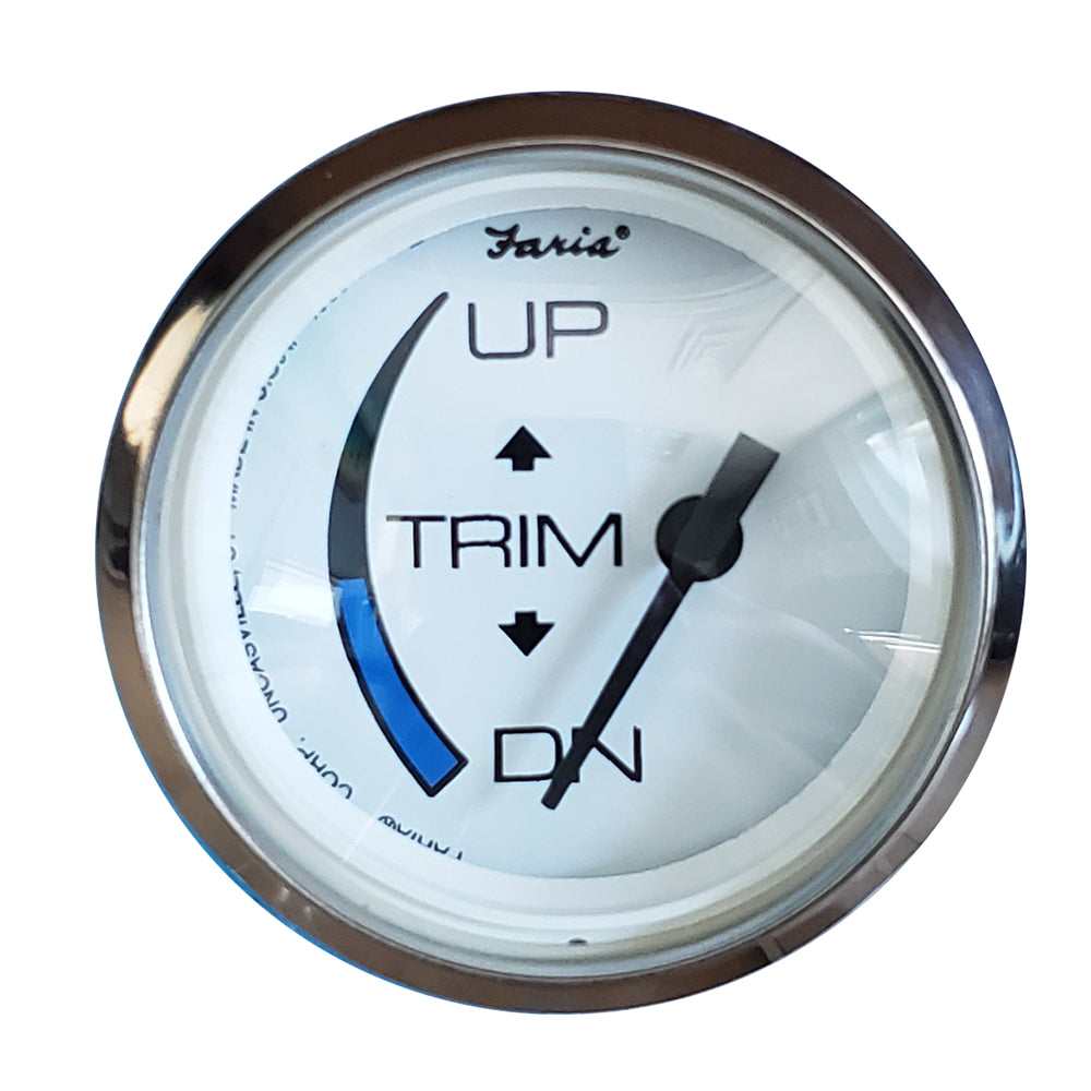 Faria Chesapeake White SS 2" Trim Gauge f/Honda Engines [13889]