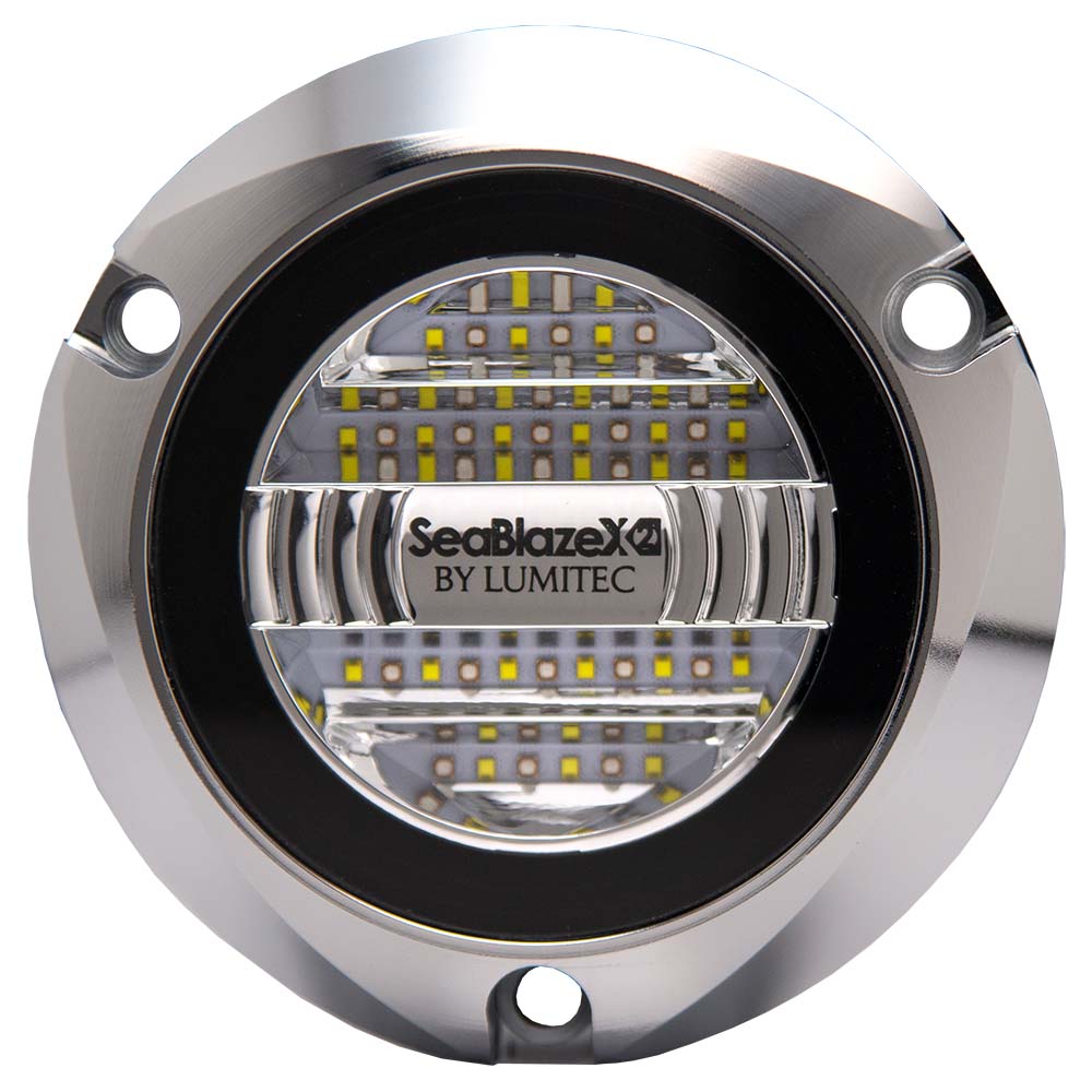 Lumitec SeablazeX2 Spectrum Underwater Light RGBW Polished Housing [101591]